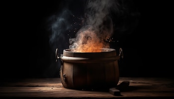 La escoba y el caldero