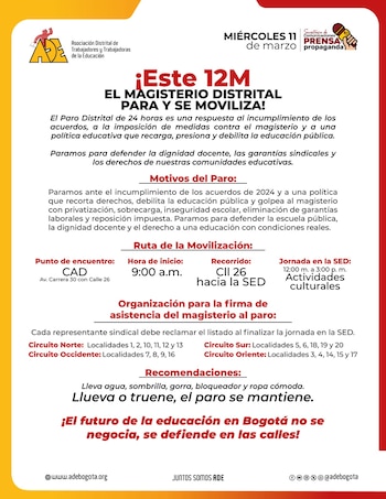 Comunicado de la ADE sobre