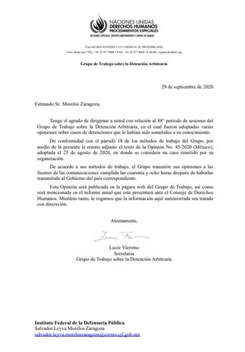 El Grupo de Trabajo instó