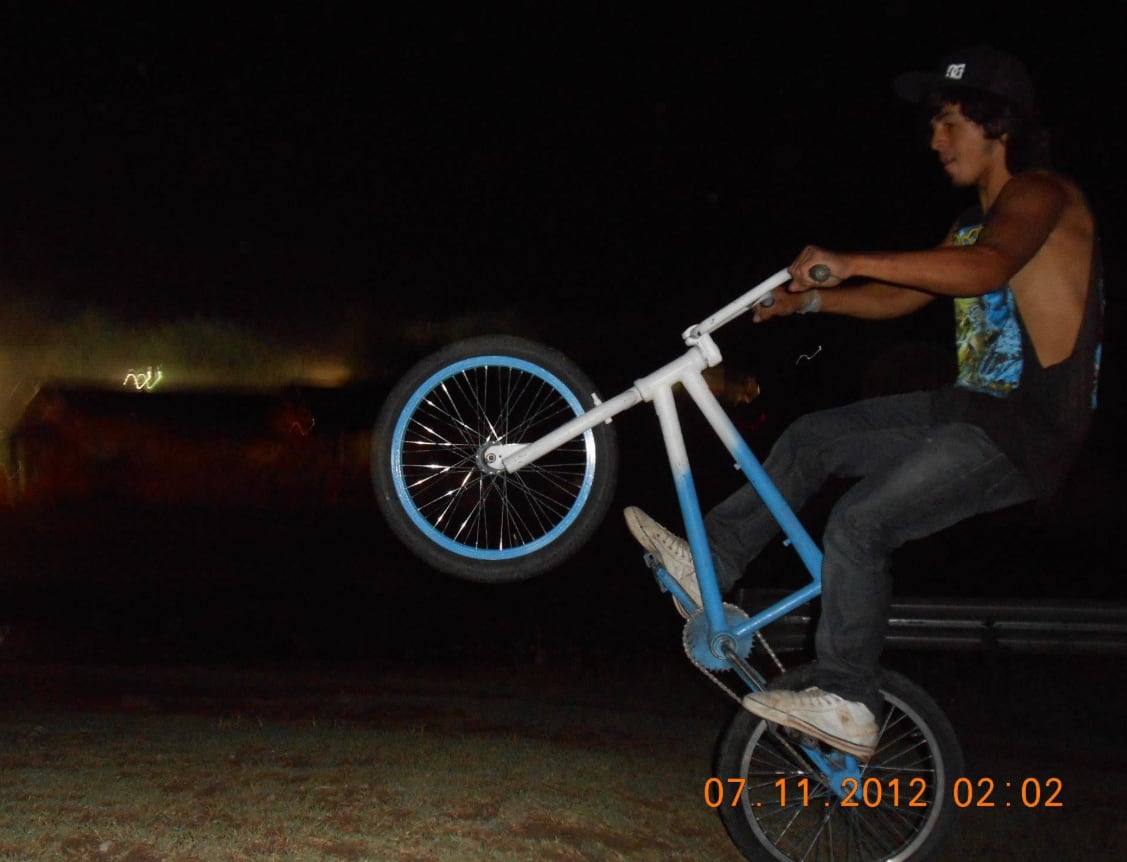 A los 14 años ya practicaba BMX