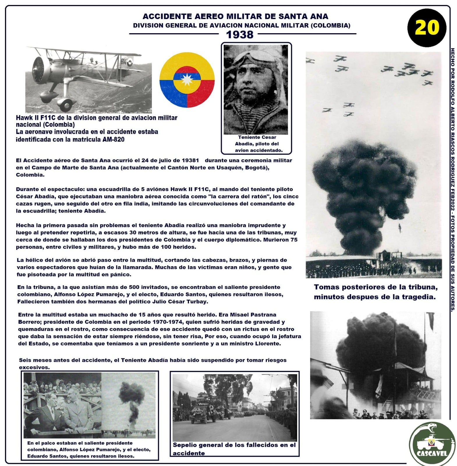 El accidente en 2026 revive el recuerdo del desastre de Santa Ana en 1938, la mayor catástrofe de la aviación militar colombiana - crédito El accidente en 2026 revive el recuerdo del desastre de Santa Ana en 1938, la mayor catástrofe de la aviación militar colombiana / Facebook