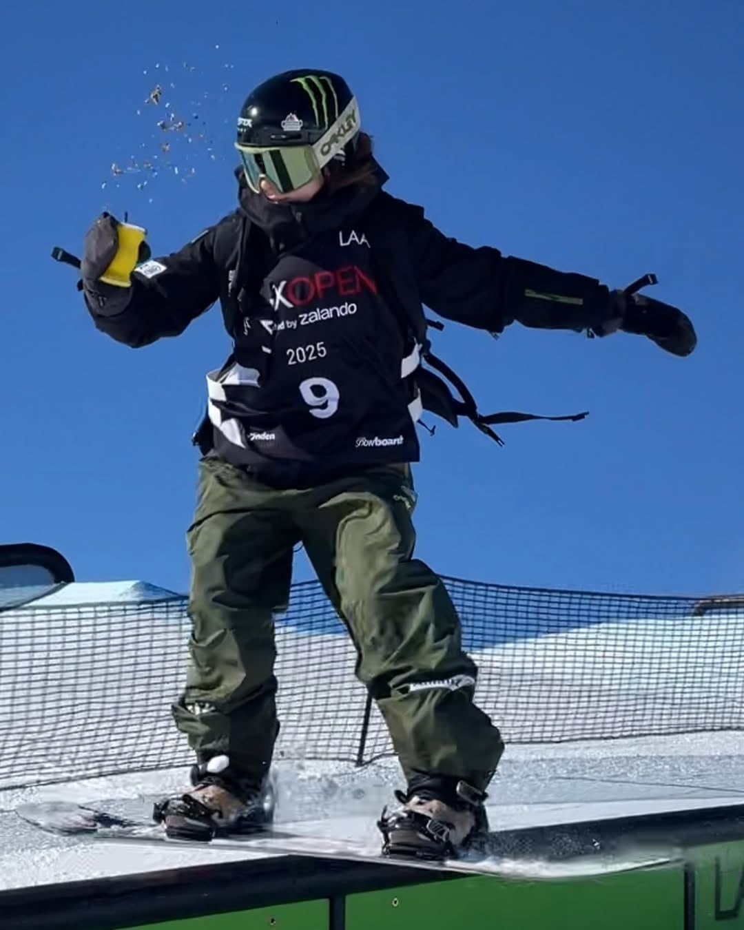 Annika en la competencia LAAX OPEN 2025