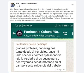 Testimonio de un profesor de