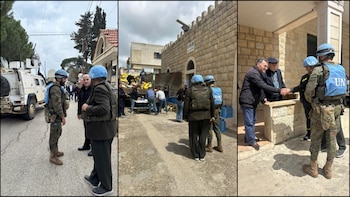 Militares españoles escoltan un convoy humanitario en el sur del Líbano en medio de la escalada del conflicto