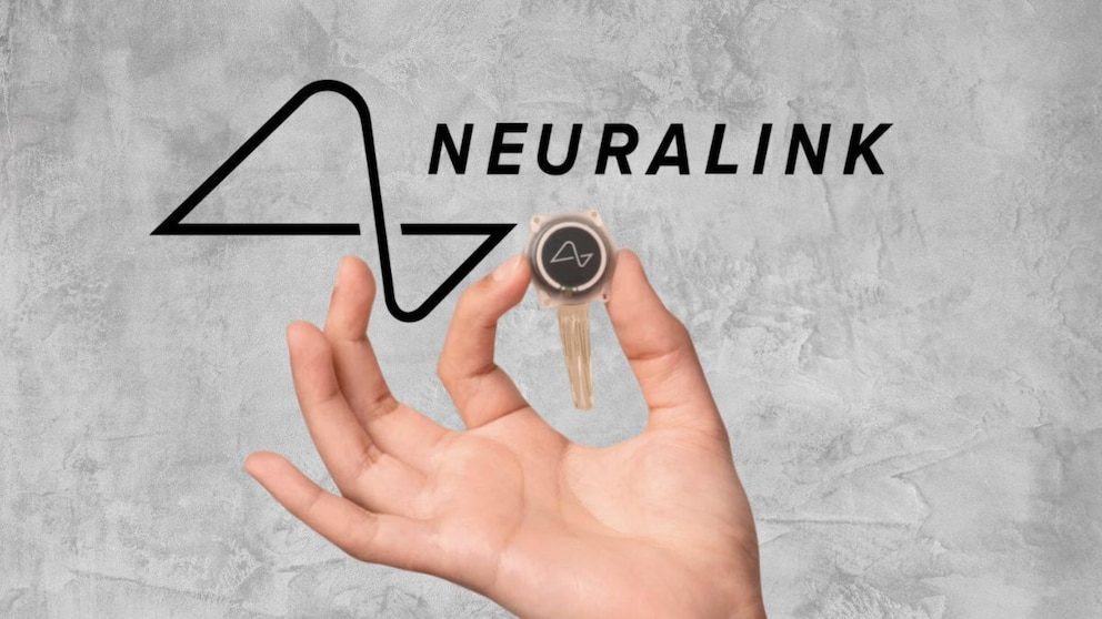 Imagen del chip de Neuralink presentado en la publicación original.