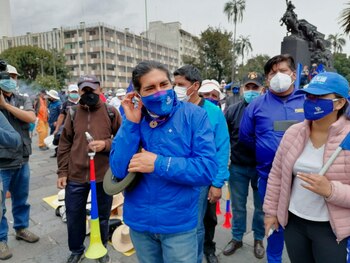 El excandidato presidencial ecuatoriano Yaku
