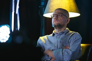 El escritor ucraniano Oleksandr Mykhed,