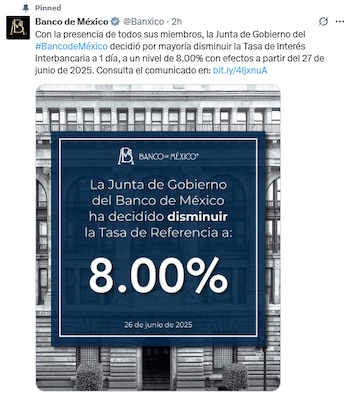 La reducción de la tasa