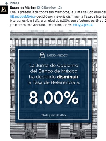 La reducción de la tasa