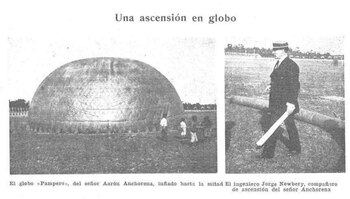 El globo Pampero, cuando aún