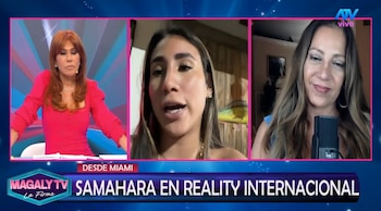Samahara Lobatón competirá por US$100 mil en reality de prisión: esto dijo sobre sus hijos y Youna. Captura: Magaly TV La Firme.
