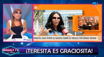 Magaly Medina comenta diferencia de edad entre Magdyel Ugaz y Sergio George: "No quiere decir nada todavía". Captura: Magaly TV La Firme.