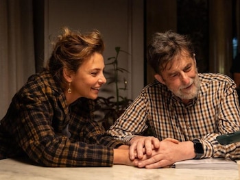 Jasmine Trinca y Nanni Moretti durante el rodaje de 'Sucederá esta noche'
