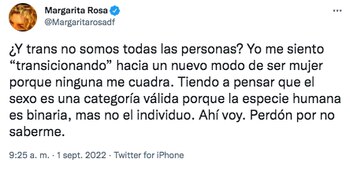 Margarita Rosa de Francisco caldeó