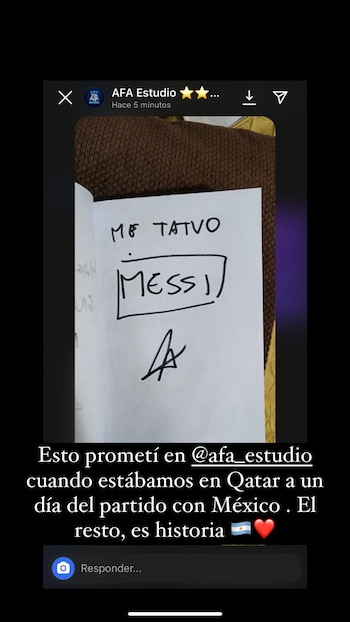 La promesa que había realizado