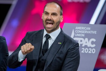 El diputado brasileño Eduardo Bolsonaro,