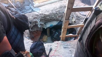 El boquete armado en el