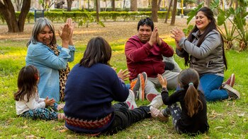 La familia de Luisa Paz