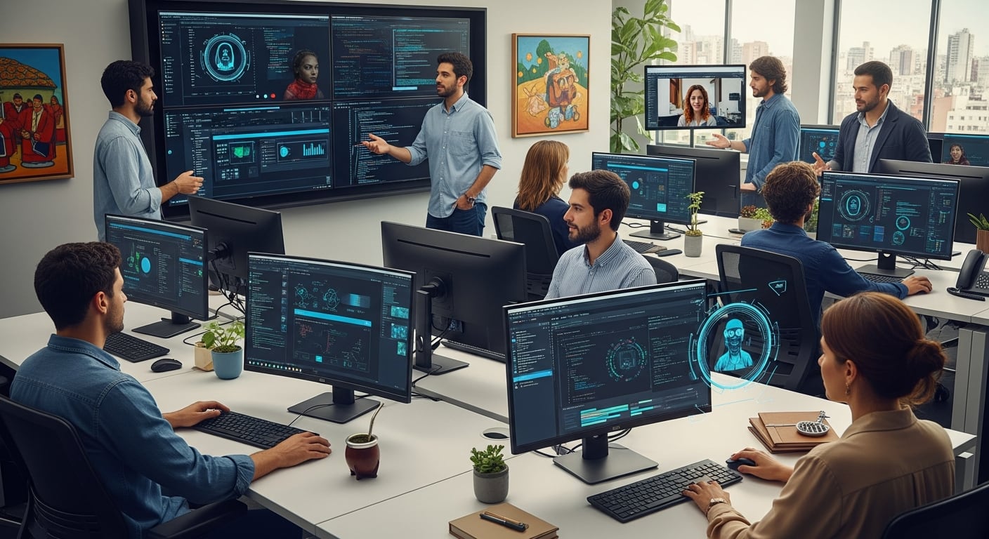 Empresas y trabajadores coinciden en que la IA tendrá un impacto significativo en una parte relevante de las tareas laborales en los próximos años (Imagen ilustrativa Infobae)