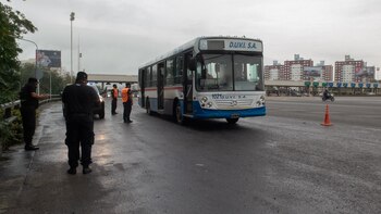 Un control al transporte público