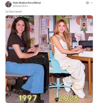El club de fans de cada país se emocionó por la actualización de la imagen - crédito @ShakiraPeru / X