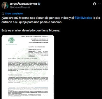 Demanda oficial.