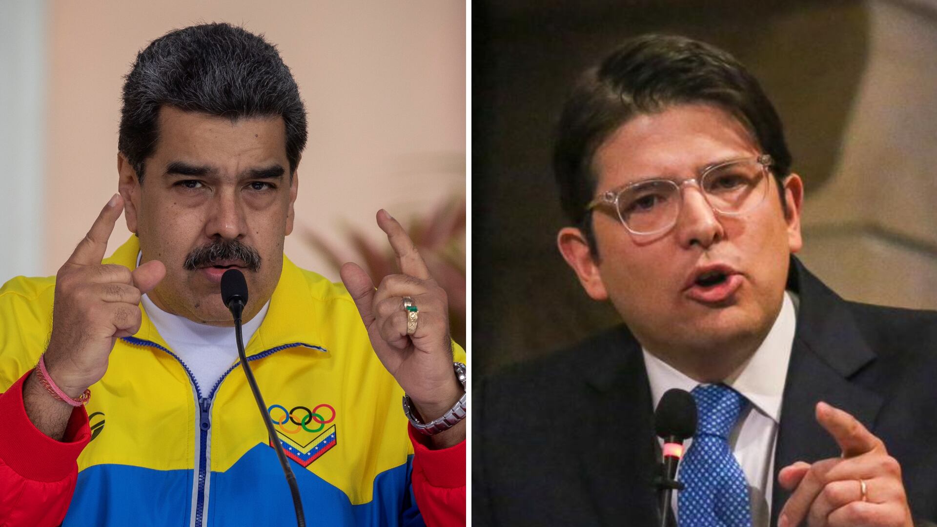 Pese a las críticas abiertas de Miguel Uribe contra Nicolás Maduro, Venezuela emitió un comunicado oficial condenando el atentado ocurrido en su contra - crédito Rayner Peña/EFE - Miguel Uribe/Facebook