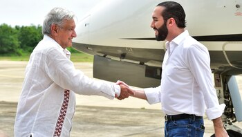 López Obrador y Bukele en