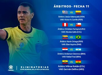 La Conmebol designó una terna