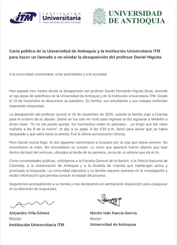 Las universidades de Antioquia e