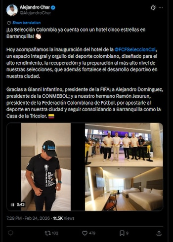 El alcalde de Barranquilla se