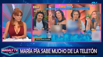 Magaly Medina cuenta que fue convocada para la Teletón tras infidencia de María Pía Copello. Captura: Magaly TV La Firme.