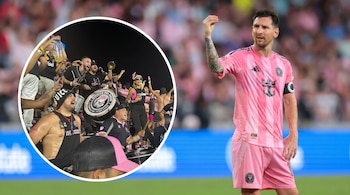 Lionel Messi hizo gestos a la hinchada del Inter Miami que cantó en contra de los jugadores (Mandatory Credit: Sam Navarro-Imagn Images )