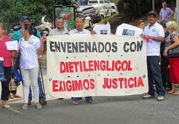 Las víctimas del dietilenglicol y sus familiares han mantenido durante dos décadas una lucha por obtener justicia, indemnizaciones y garantías de atención médica. Cortesía COFADESAVI