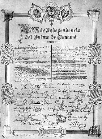 La independencia de Panamá quedó fuera del Acta de Independencia de América Central por su administración colonial y sus vínculos con Sudamérica. (Imagen de cortesía)