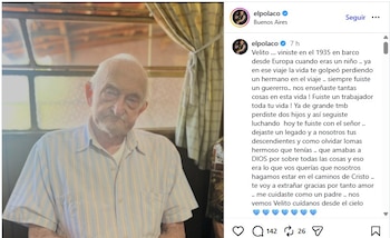 La despedida de El Polaco a su abuelo