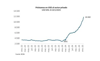 El monto de préstamos en