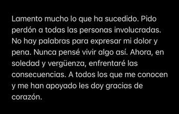 Comunicado de Fiorella Retiz