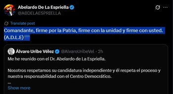 Respuesta de Abelardo De La