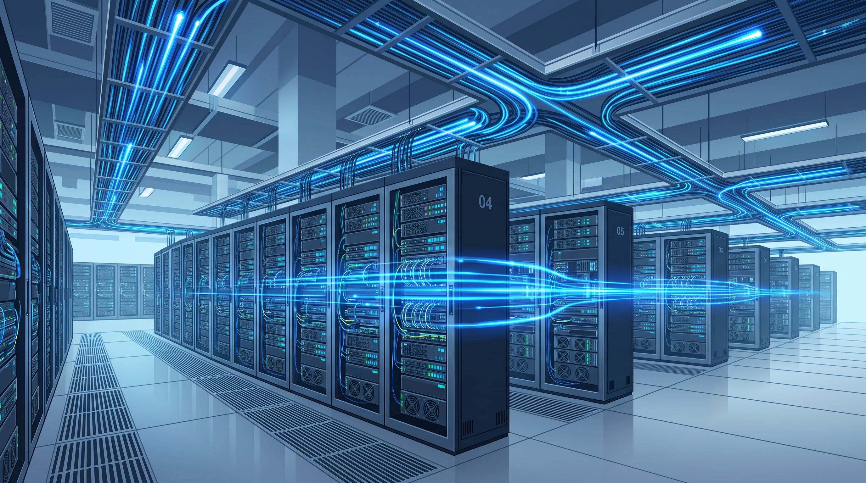 La expansión de la inteligencia artificial eleva la demanda de electricidad, agua y cobre en los centros de datos (Imagen Ilustrativa Infobae)