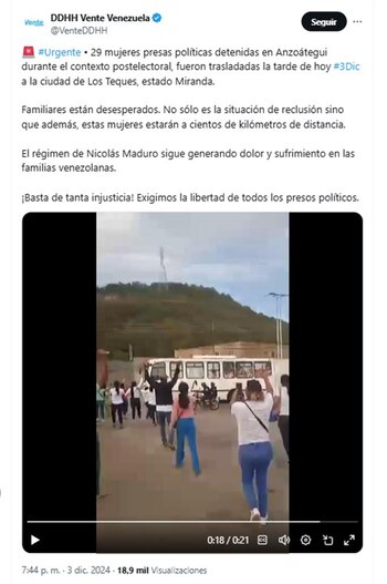 El mensaje de Vente Venezuela