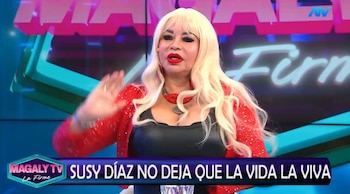 Susy Díaz rompe su silencio sobre su vida sentimental y revela la insólita razón por la que terminó con su ‘guardado’. Captura: Magaly TV La Firme.