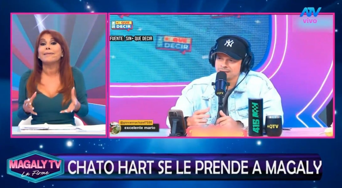 Magaly Medina arremete contra Mario Hart por culparla de la polémica con Korina Rivadeneira. Captura: Magaly TV La Firme.