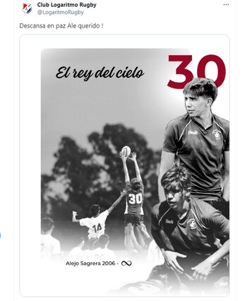 Alejo Sagrero jugaba al rugby