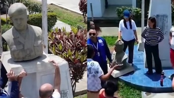 Chincha retira monumento a Hugo