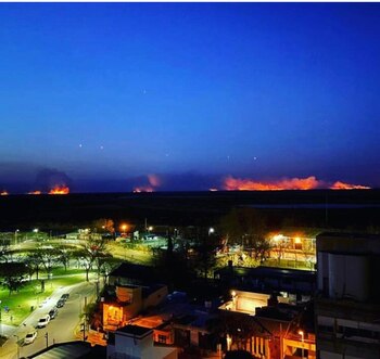 Incendios desde San Nicolás en