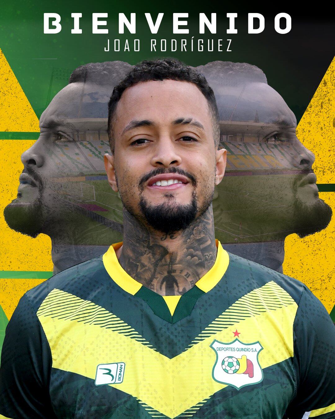 Joao Rodríguez es nuevo jugador de Deportes Quindío- crédito @QuindioOficial/X