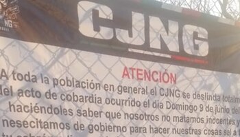Uno de los mensajes difundidos