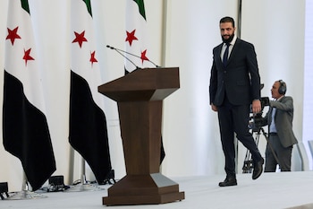 El presidente interino sirio Ahmed