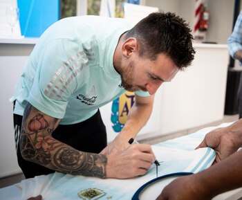 Messi jugó en los partidos